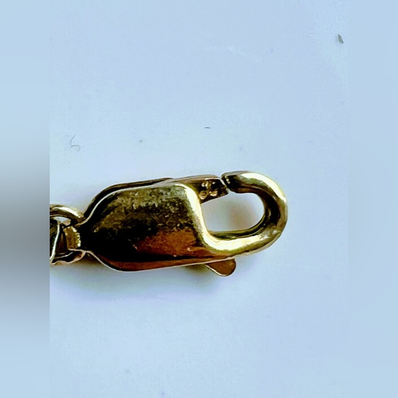 VTG Signed Krementz 14K GOLD Overlay Pink Clear Topaz  Bracelet c1940s NIB - Picture 6 of 10